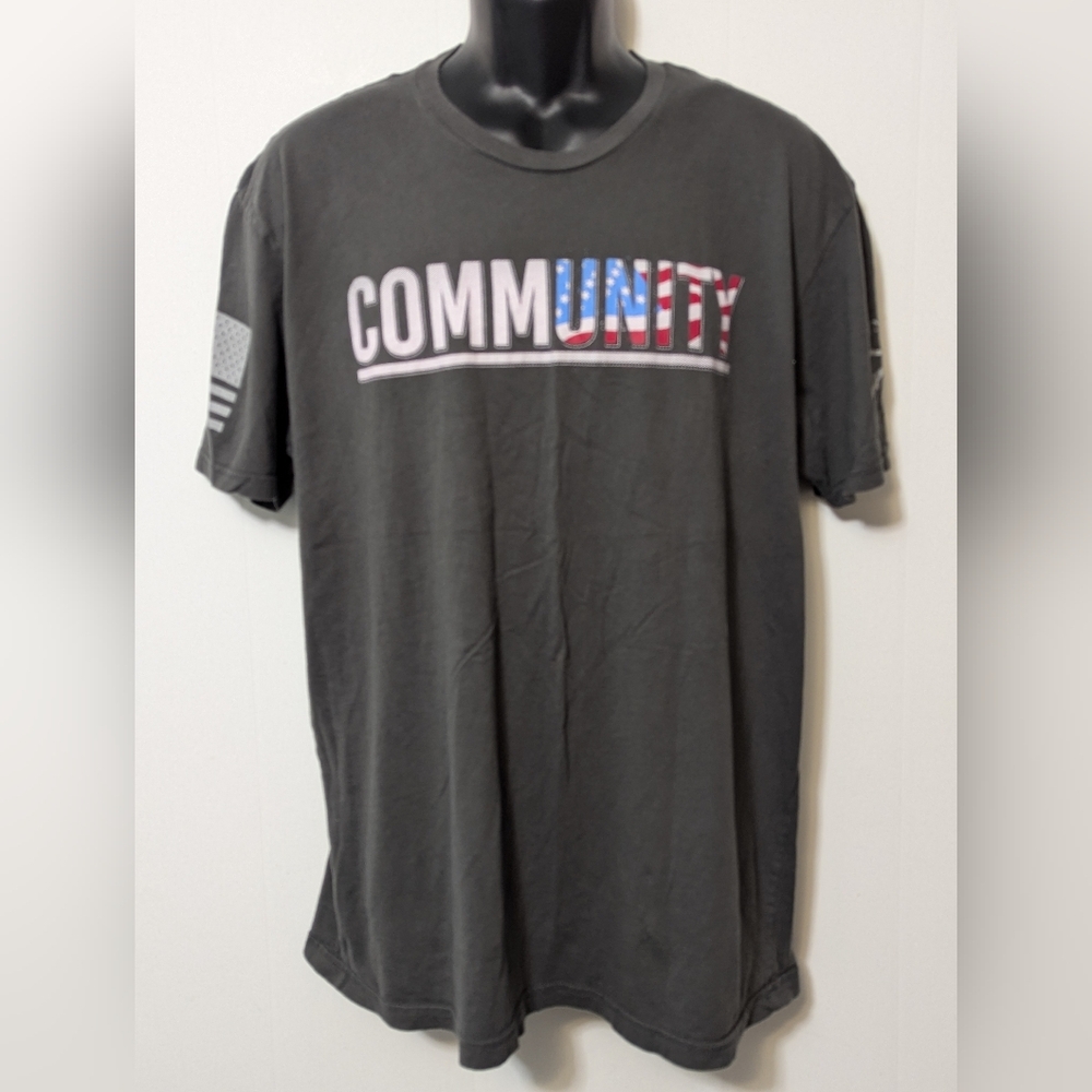 Men's Grunt Style Community Short-Sleeve Gray T-Shirt Size XL